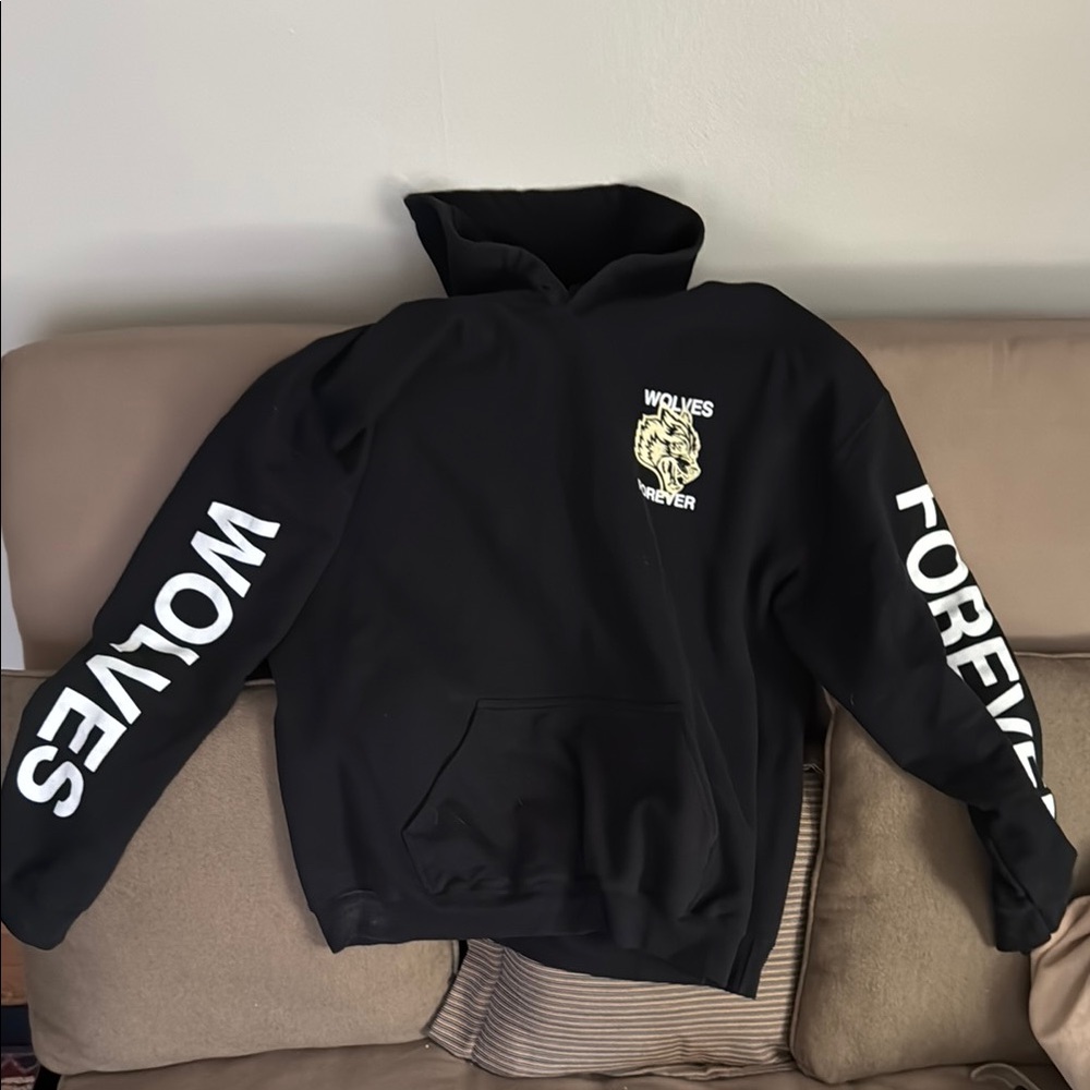 Darc Sport Black Sweatshirt with Bold Sleeve Text and Logo